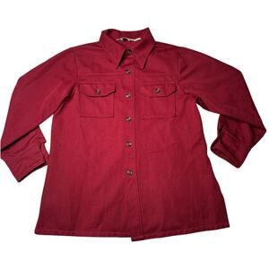 Vintage 70s Levi’s Red Pantella Sportswear Long Sleeve Shirt XL Rare